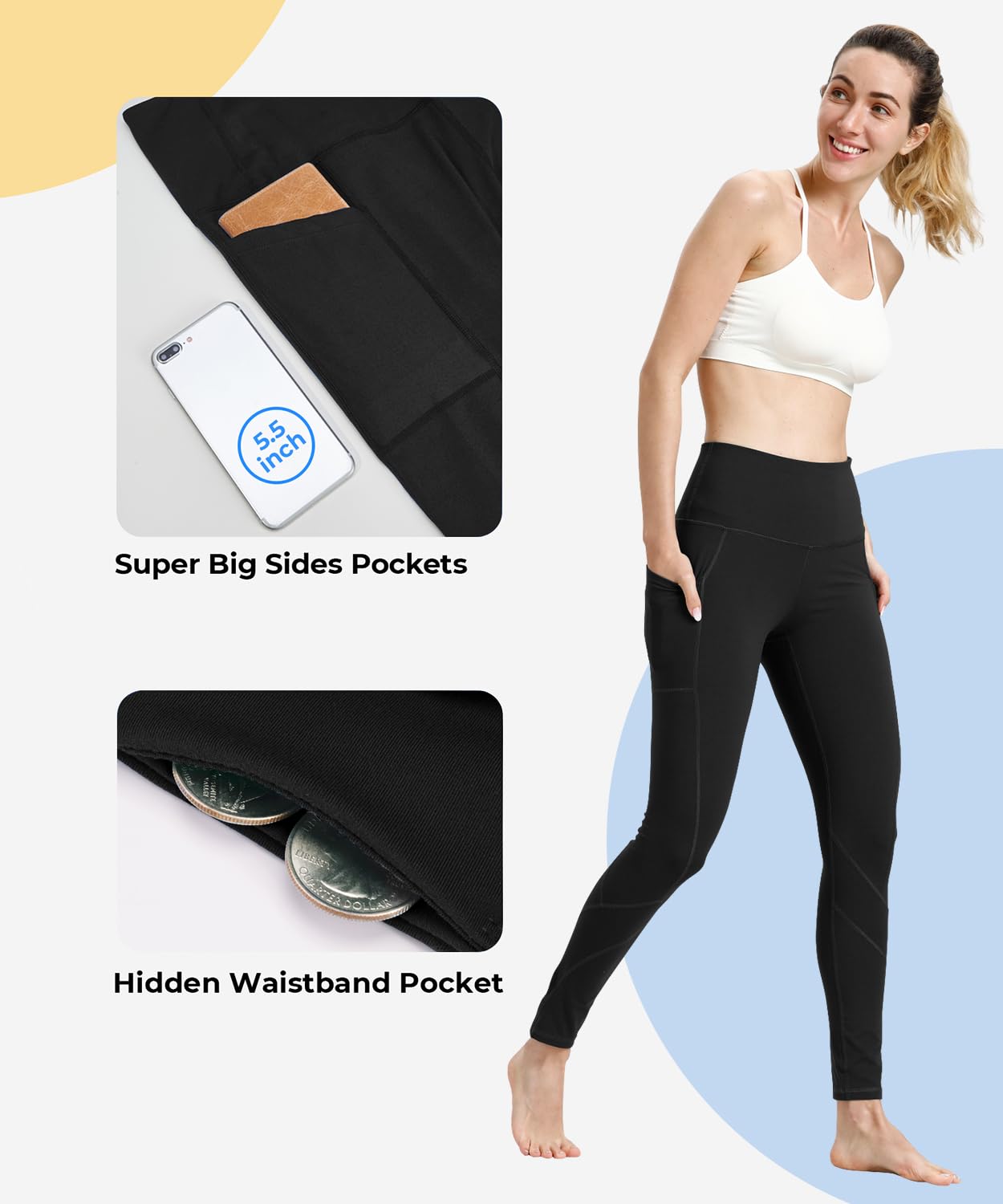 High Waisted Pants with Pockets