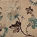 H.VERSAILTEX Blackout Curtains for Bedroom/Living Room Thermal Insulated Printed Curtain Drapes 96 Inches Long Energy Efficient Room Darkening Curtains Pair (2 Panels), Vintage Floral Brown & Blue