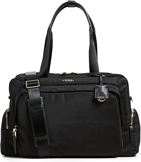 tumi black duffel bag