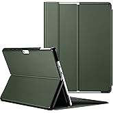 Fintie Case for 13 Inch Microsoft Surface Pro 11/10/9 - Multiple Angle Viewing Hard Shell Slim Portfolio Cover Compatible with Type Cover Keyboard, Alpine Green
