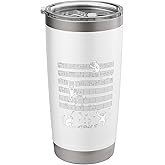 Playful Monkeys on Musical Staff Lines Stainless Steel Insulated Tumbler