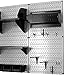 Wall Control 30-WRK-800GB Master Workbench Metal Pegboard Tool Organizer,Gray/Black