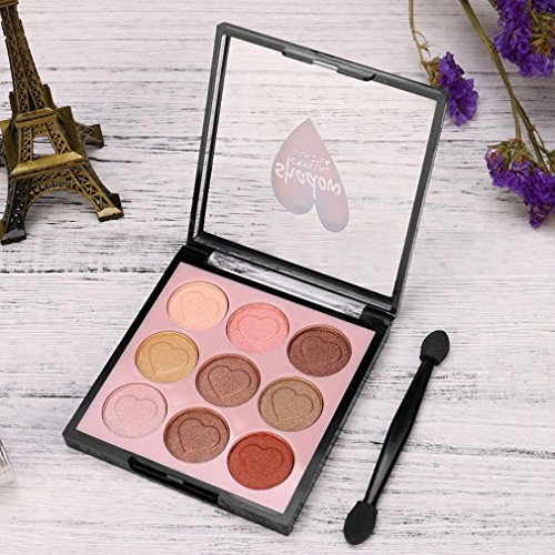 Beauty Glazed Eyeshadow Palette Ultra Pigmented Mineral Pressed Glitter Make Up Eye Shadow Powder Flash Make Up Kit (Multicolor D)