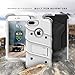 iPhone 8 Plus Case / iPhone 7 Plus Case - Zizo [Bolt Series] w/[iPhone 8 Plus Screen Protector ] Kickstand [Military Grade Drop Tested] Holster Clip White/Gray