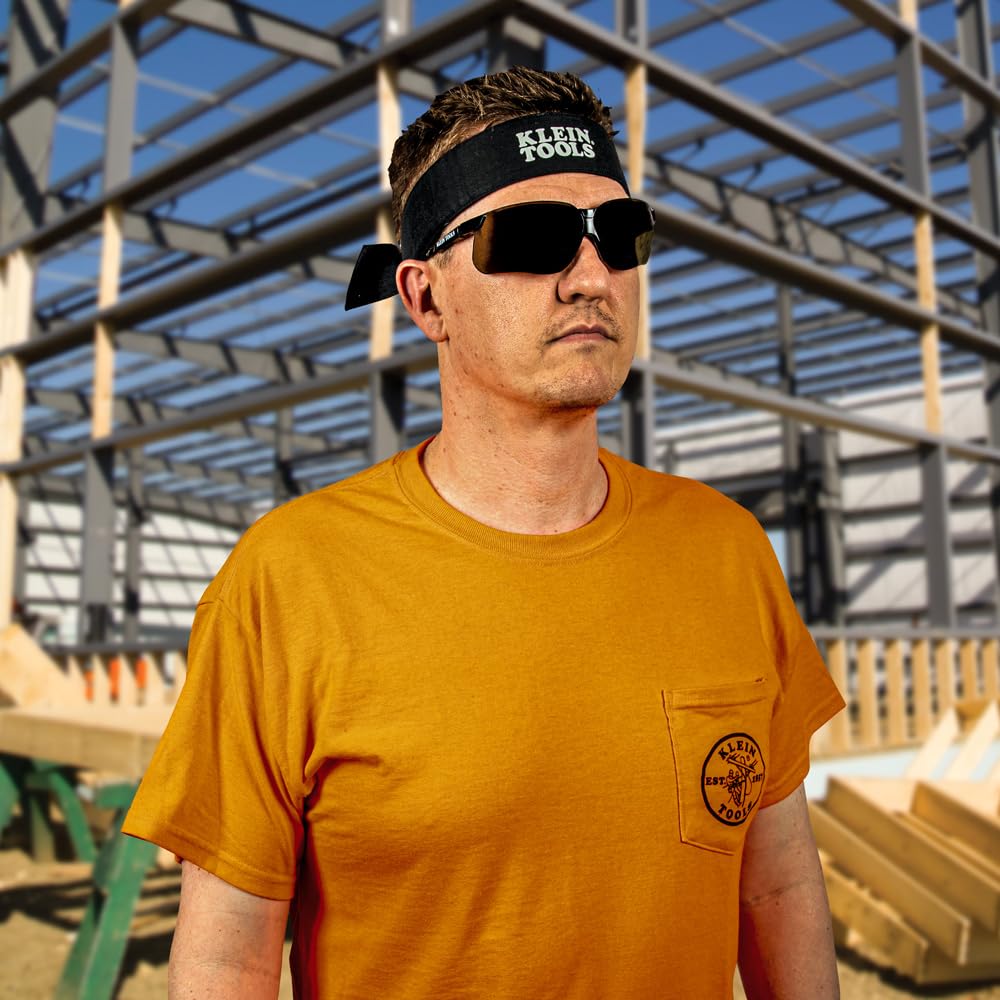 Klein Tools 60123 Bandana, Stay Cool With Evaporative PVA Technology, Black