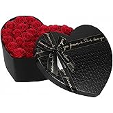 HEALEEP Empty Heart Shaped Box, 9x6.9x3.5 Inches Decorative Valentines Day Present Box with Lid for Jewelry Candies Flowers Wedding and Birthday Packaging