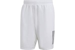 adidas Men's Club 3-Stripes Tennis Shorts, White, Large/7"