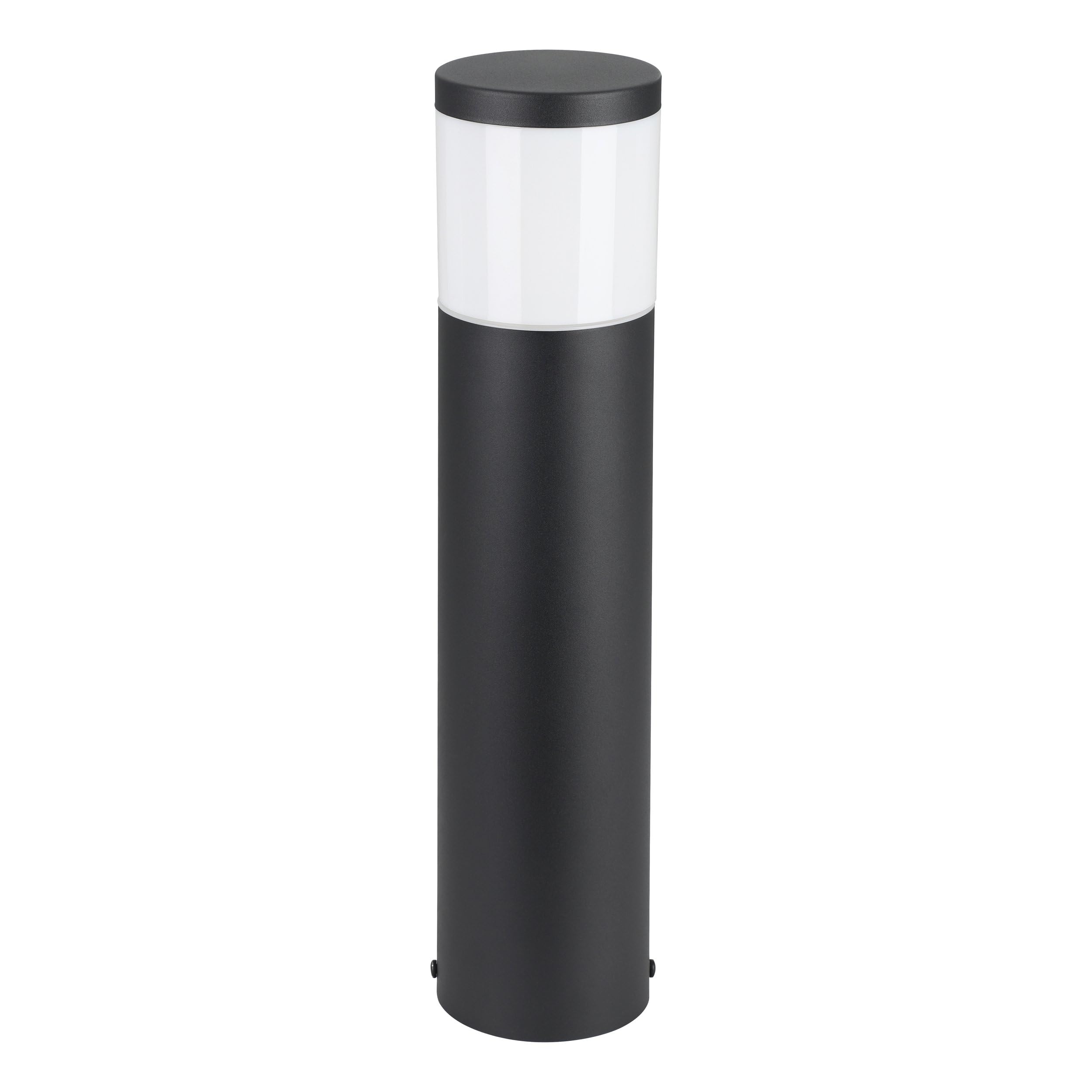 Eglo Connect.z LED Outdoor lamp Post Basalgo-z, smart Home Bollard Light, app and Alexa Voice Control, Made of Stainless Steel in Black, IP44, 45 m, Warm White-Cold White, RGB