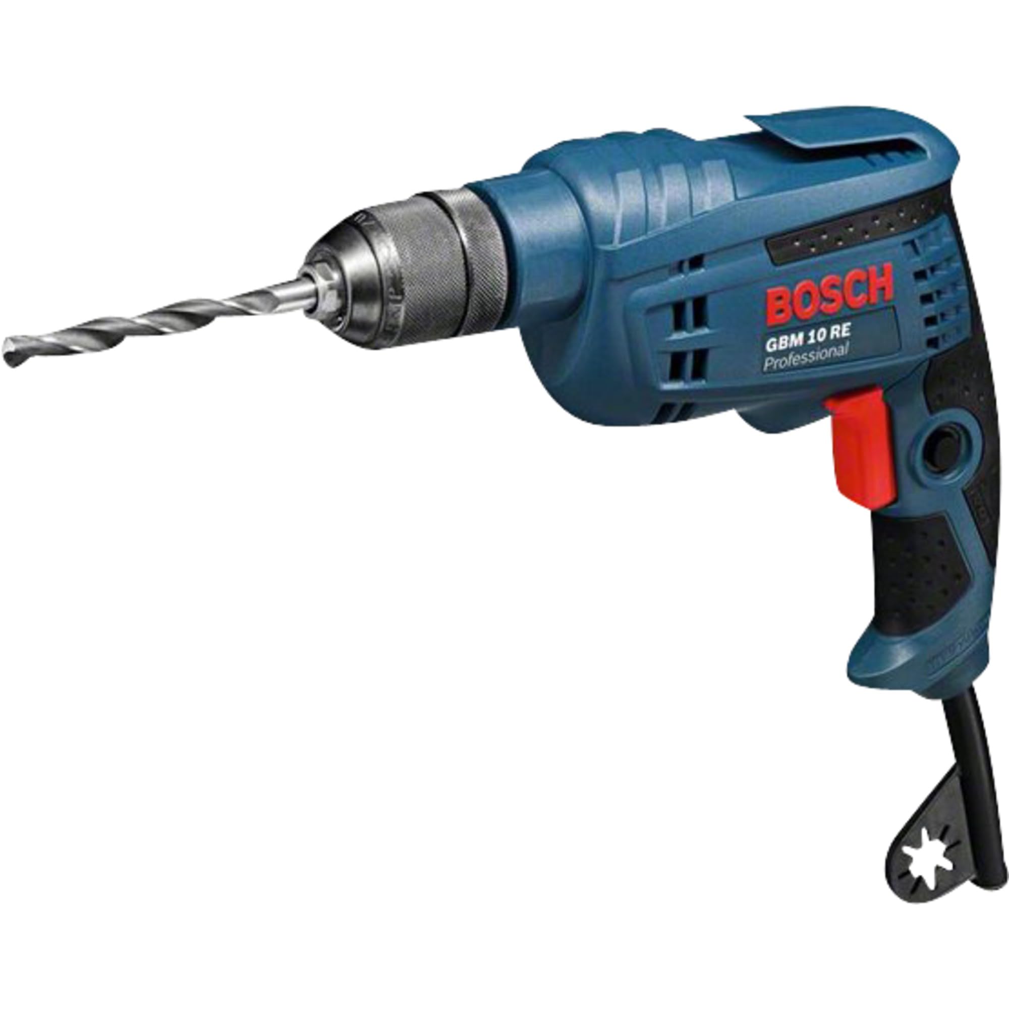 Bosch Professional GBM 10 RE Drill (600 W, 1-10 mm keyless Chuck, in Carton)