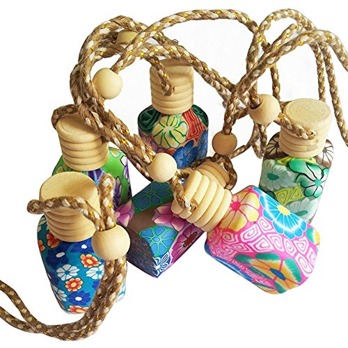 AIHOME Car Perfume Bottle Hanging Perfume Fragrance Empty Refillable Bottle Home Car Air Freshener Purifier Hanging Ornament Car Interior Decoration