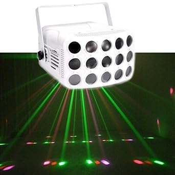 DJXITER Luces de fiesta RGB 15 Lente 23 patrones Proyector DJ ...