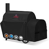 Grill Cover for Oklahoma Joe's Highland Offset Smoker - 600D Premium Smoker Cover Waterproof & Heavy Duty for Oklahoma Joe's Charcoal Offset Smoker, 64" L x 31" W x 44" H