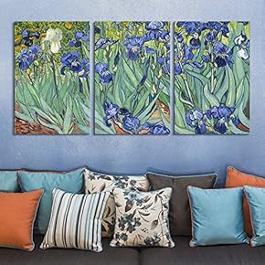 3 Panel Irises by Vincent Van Gogh x 3 Panels