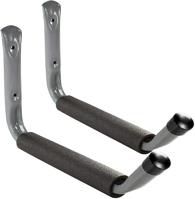 Home Smart 2x Giant Heavy Duty Storage Hooks 370mm Wall Mount Garage Bike Ladder