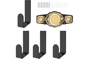 Wrestling Championship Belt Wall Mount Display Case, Belt Horizontal Organizer Holder, Championship Belt Hanger for Adult Tee