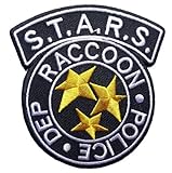 VELCRO Resident Evil S.T.A.R.S. Raccoon Police Blk Logo PATCH