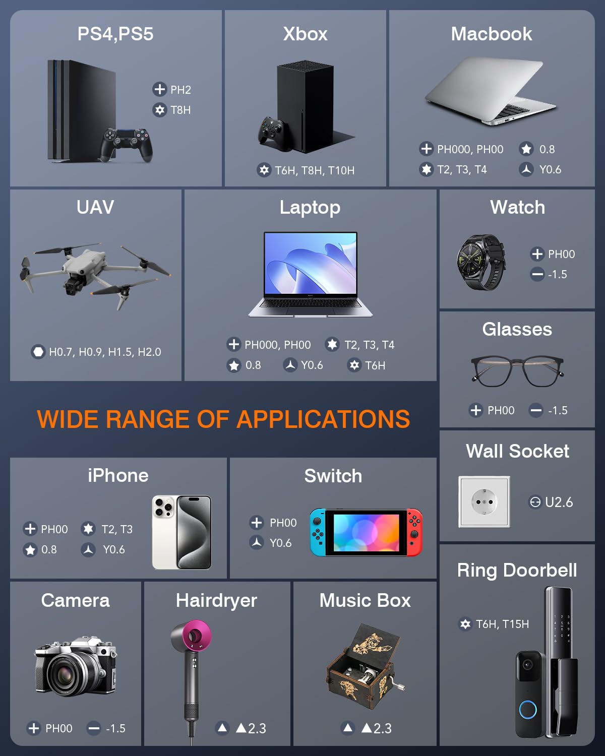 JOREST Mini Elektro Schraubendreher Set, 38 in 1Magnetische Präzisions Schraubendreher Kit, Reparatur-Werkzeugsatz für iPhones, Laptops, Drohnen; Geschenke für Männer;Geburtstagsgeschenk für den Vater 7