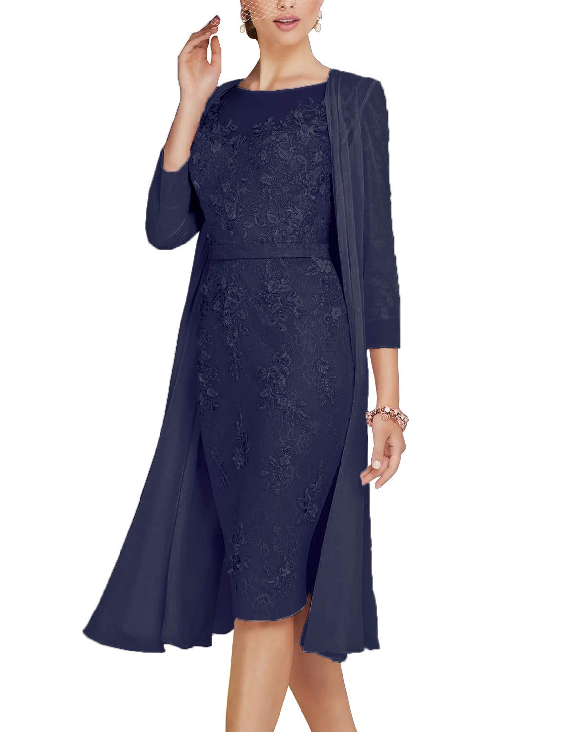 Three Quarter Sleeve Mother Of The Bride Dresses Three Quarter Sleeve Mother Of The Bride Dresses Tea Length Online, 55% OFF | empow-her.com