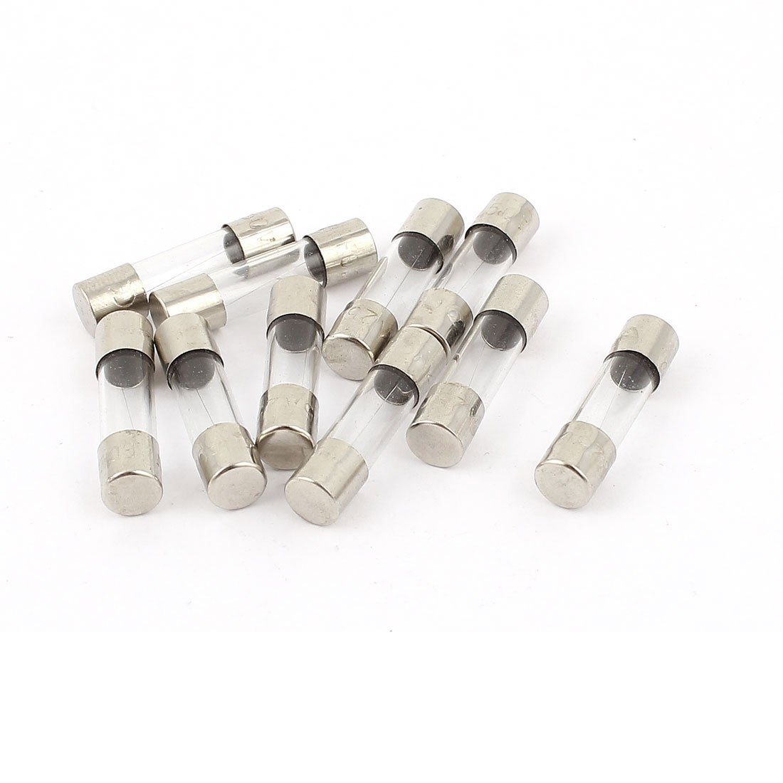 sourcingmap 10Pcs 250V 0.75A 750mA Fast Blow Glass Fuses Tubes 5mm x 20mm