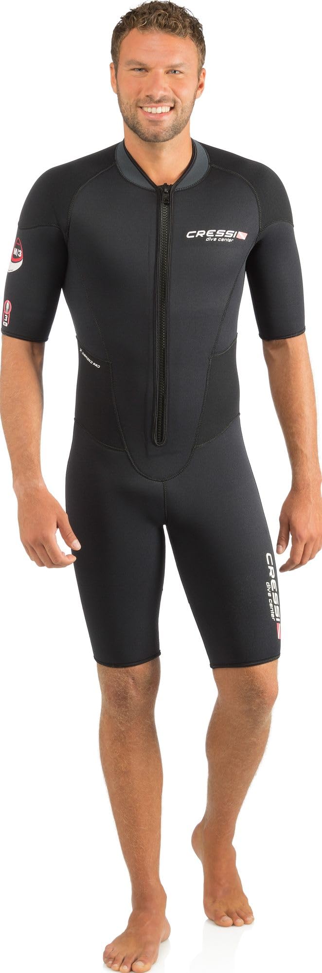 Cressi Men Endurance Short Wetsuit - Black, X-Large/Size 5