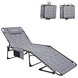 KingCamp Oversized Tanning Chair, Extra-Wide Padded