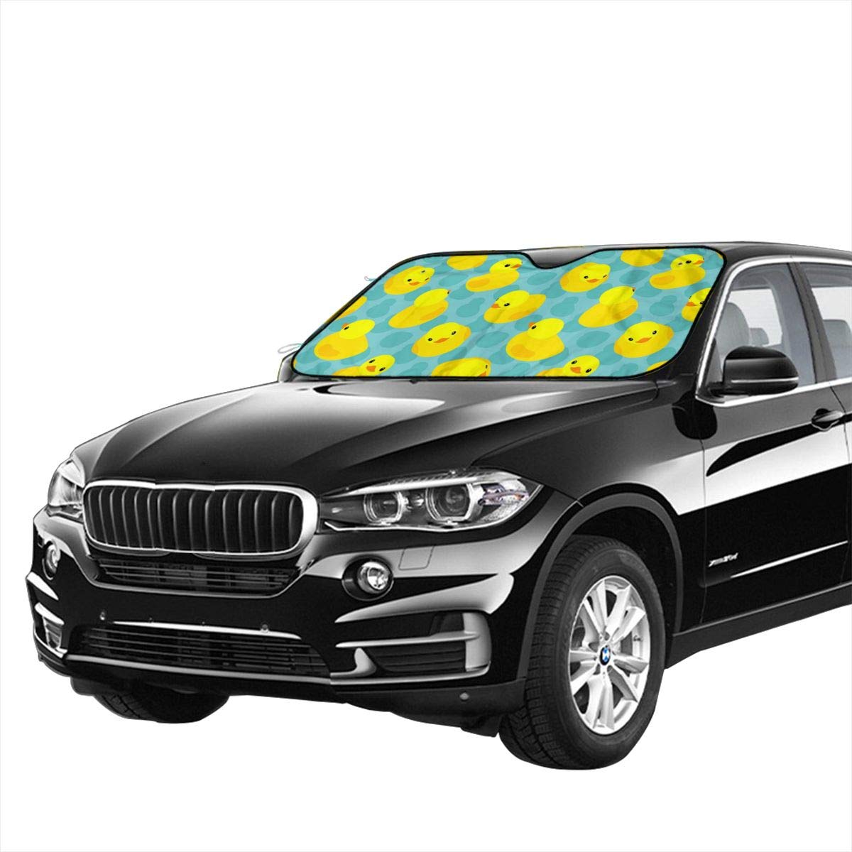Sun Protection Windshield Sunshades AINGLOTAS Yellow Rubber Ducks Auto