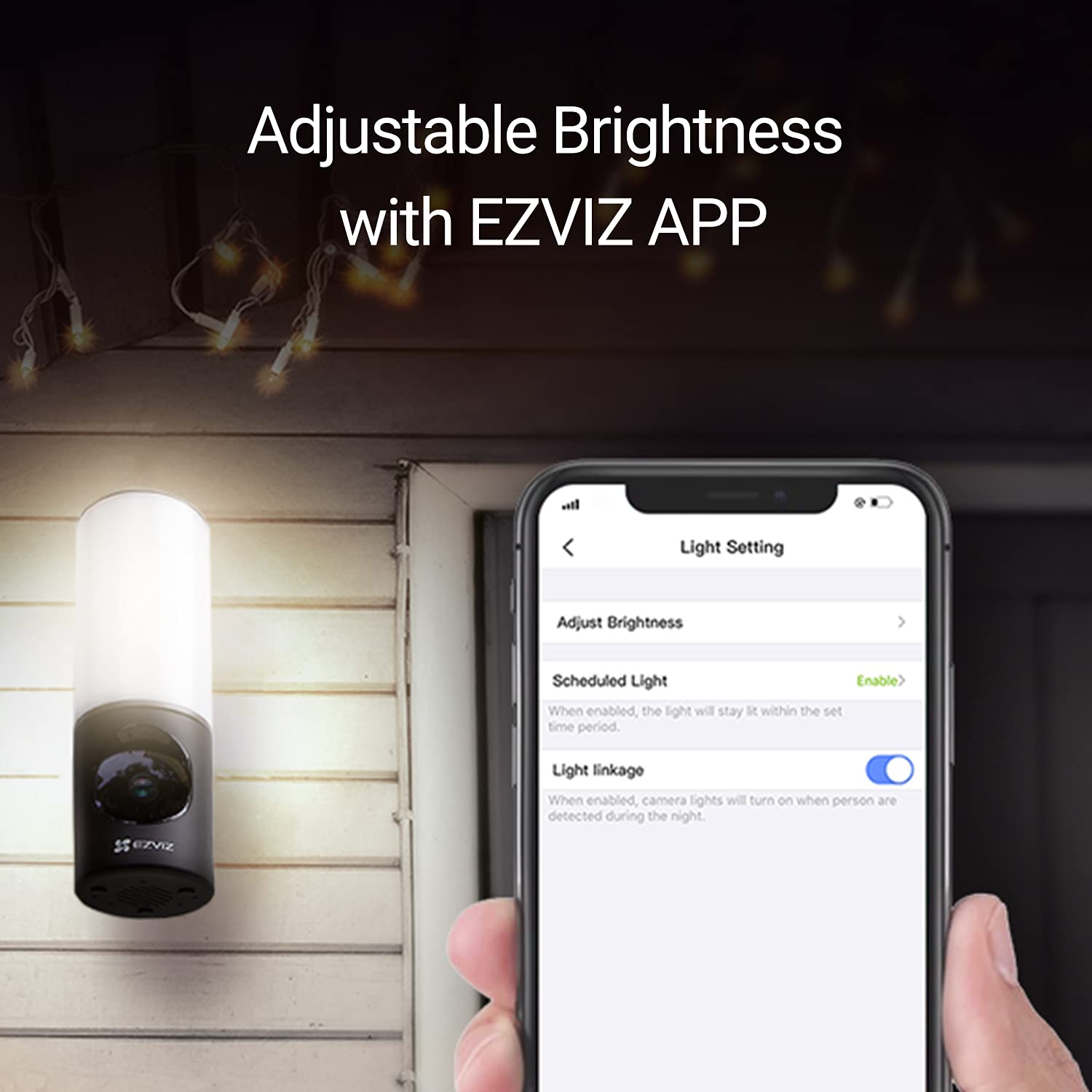 EZVIZ 2K+ Smart Outdoor Security Camera with Floodlight, Built-in 32G Storage, Colour Night Vision, Siren & Light Alarm, AI Human Detection, Two-Way Talk, Waterproof, Hardwired Installation (LC3)