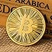 Peyan Bitcoin (BTC) Coin,Line Embossed 3D Print,Commemorative Coin Celebrate The Bitcoin Lightning Network,Novelty Coin Souvenir Coins,Gold