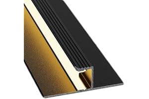 DGLILUAN Plaster in Recessed LED Aluminum Channel T Shape, 3.3 FT/1 Meter LED Strip Light Shadow Channel with Milky Diffuser, Suspended Ceiling Baseboard Edge Trim Light Profile (Black, 6 Pack)