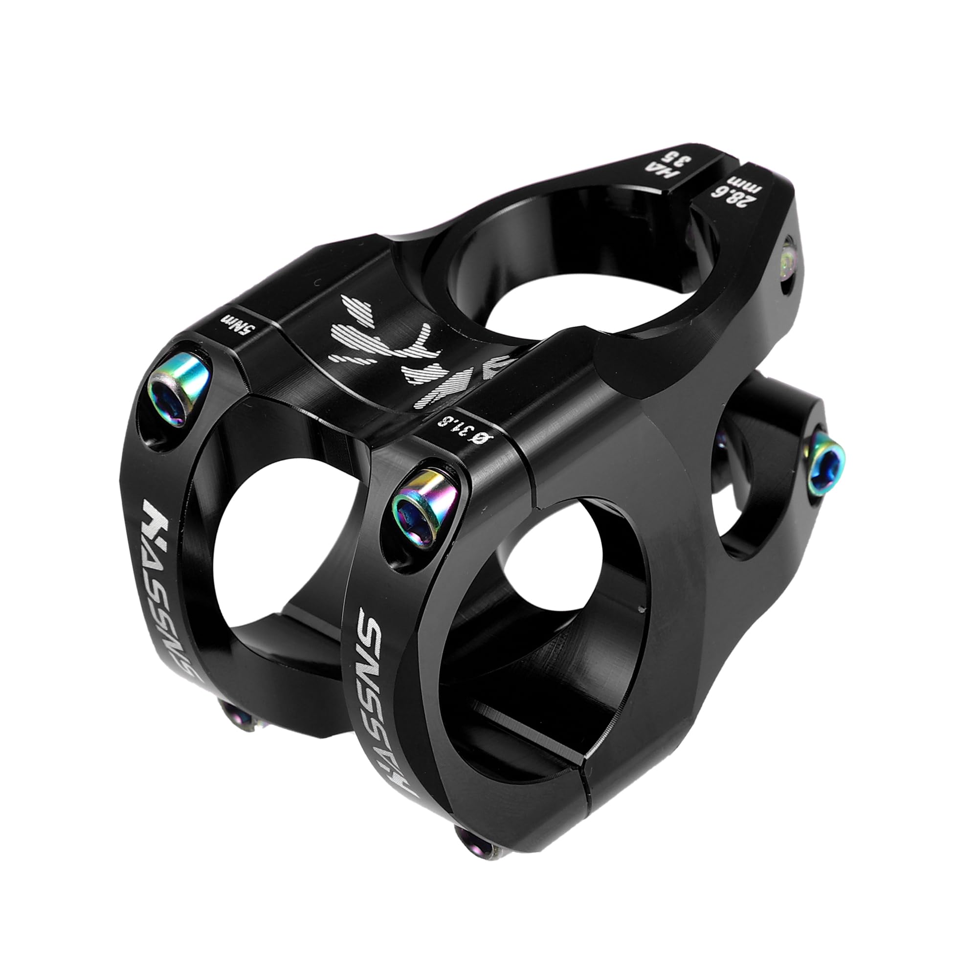 A ABSOPRO Mountain Bike Stem Handlebar 35mm Aluminium Alloy Black