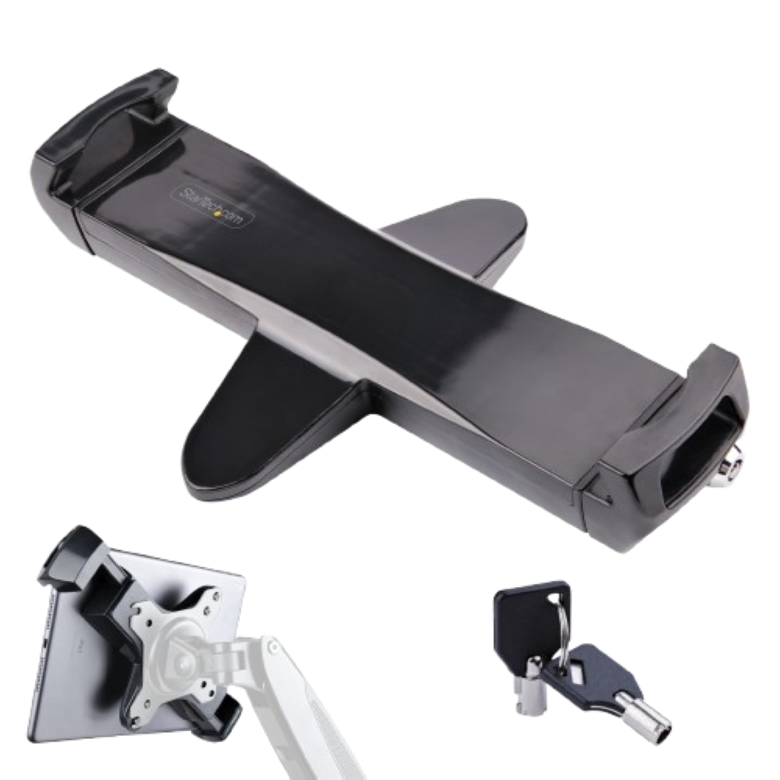 StarTech.com VESA Adapter for Tablets 7.9 to 12.5in - Up to 2kg (4.4lb) - 75x75/100x100 VESA Patterns - Universal Anti-Theft Tablet Mount Clamp
