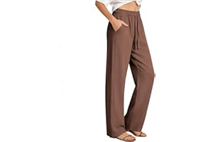 Summer Pants for Women 2026 Lightweight High Waisted Pants for Hiking Golf Quick Dry Loose Sweatpants with Pockets