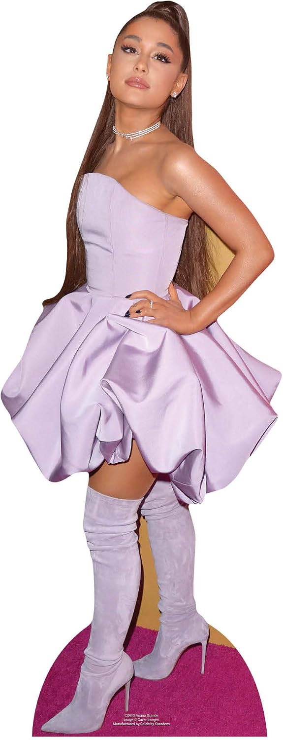 Star Cutouts Ariana Grande Mini Cardboard Cutout - Pop Superstar Party Decoration, Fan Gift & Birthday Table Display