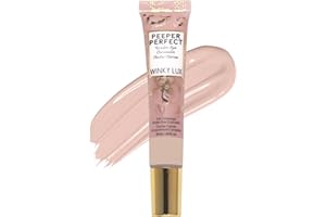 Winky Lux Peeper Perfect Under Eye Concealer, Makeup & Eye Brightener, Full Coverage Concealer for Dark Circles, Color Corrector & Eye Primer, With Collagen, Hyaluronic Acid & Vitamin E (Light)