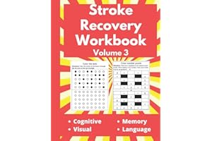Stroke Recovery Workbook - Puzzles for Stroke Patients - An Activity Book for Brain Injury and Aphasia Rehabilitation - Volum