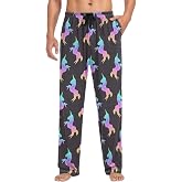 visesunny Stylish Men's Pajama Pants 100% Cotton Lounge Soft Warm Sleepwear Pants PJ Bottoms Drawstring and Pockets