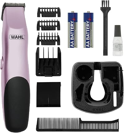 WAHL Personal Trimmer for Women Pink, Battery Operated, Bikini & Body Grooming