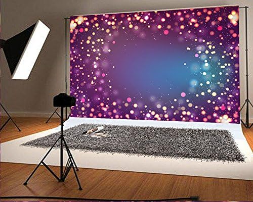 7x5ft Purple Photography Backdrops Colorful Lights Spot Fond Photo Studio Background for Baby Backdrop