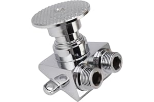 TOPYOND Touchless Copper Foot Pedal Water Valve Set for Basin Tap - Hands-Less and Hygienic Foot Operated Faucet for Bathroom and Outdoor