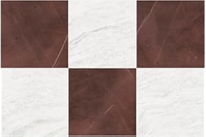 Chris Loves Julia x FloorPops 12-in by 12-in Bonneville Oxblood Peel and Stick Floor Tiles, FP6333