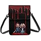 Seed of Chucky Small Cell Phone Purse Crossbody Bag PU Leather Shoulder Bags Clutch Handbag with Removable Shoulder…