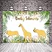 Mehofoto Safari Baby Shower Backdrop Gold Animals Step and Repeat Vinyl Background 7x5 Jungle Animal Photo Booth Backdrop for Cake Table Decorations