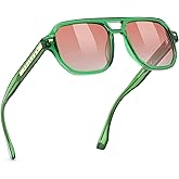FEISEDY Polarized Aviator Sunglasses Men Women, Retro 70s Style Design - UV400 Protection, Driving & Daily Wear B0203