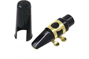 SUNTRADE Alto Saxophone Mouthpiece Kit with Head,Cap and Reed Saxophone Parts Accessories
