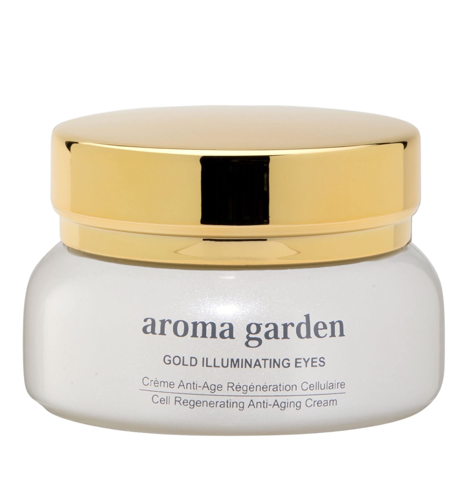 24K Gold anti-aging eye cream - Instant lifting effect with vitamin C & hyaluronic acid - Works against dark circles with aloe vera, jojoba oil. Organic & Vegan - For all skin conditions 30ml