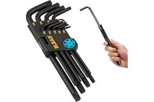 ELEAD 11-Piece Torx Star Allen Wrench Set with Extension Bar, Long Arm Torx Key Set T10-T50, Heat-Treated S2 Steel