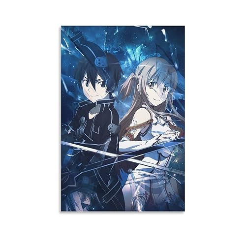 SIPMAN Sword Art Online Kirito Canvas Print Home Decorations