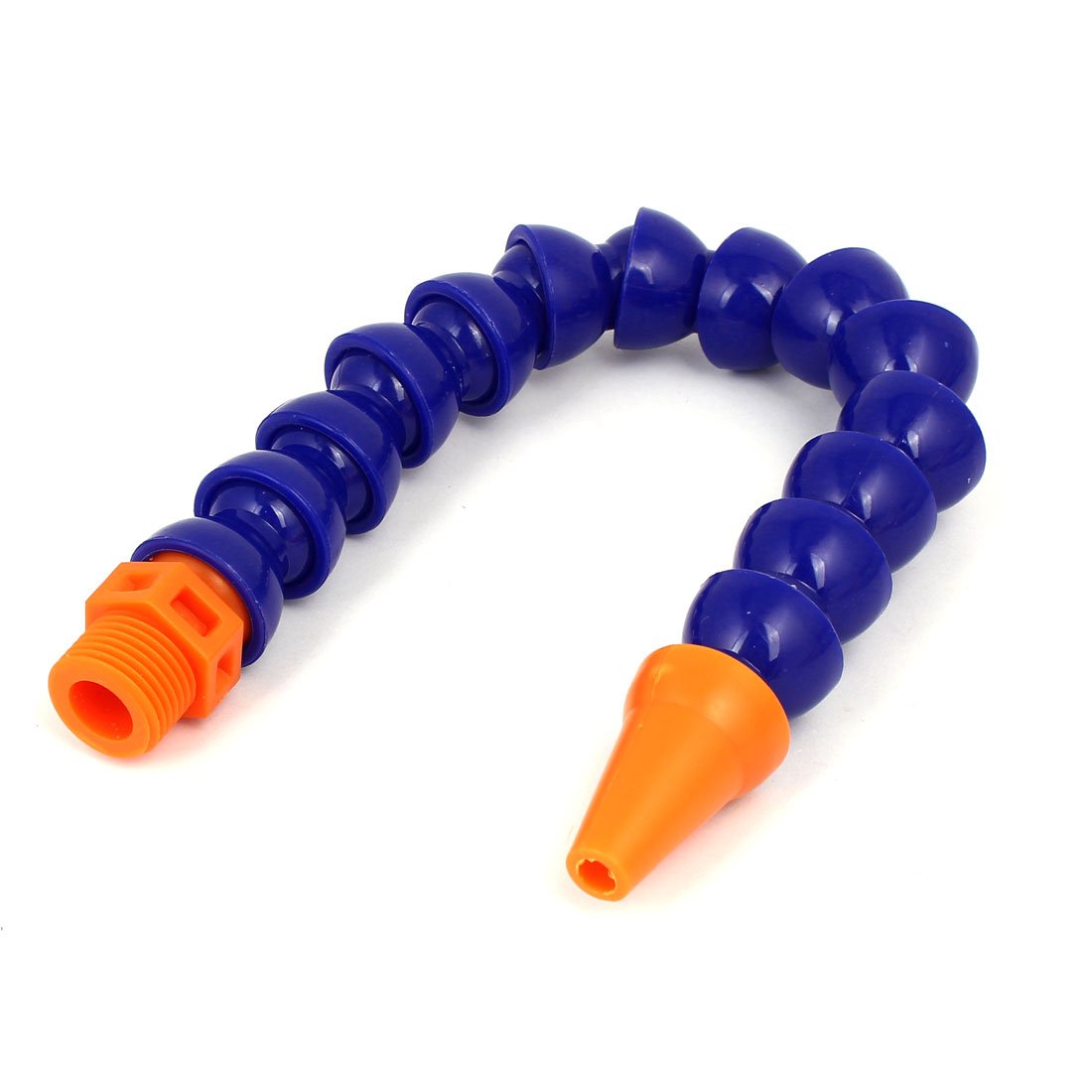 sourcingmap 1/2BSP Male Thread Plastic Round Spout Flexible Water Oil Coolant Pipe Hose