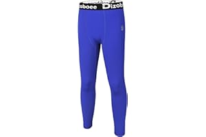 Dizoboee Boys Compression Pants Leggings Tights for Sports Youth Kids Athletic Basketball Base Layer