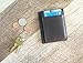 Andar Leather Slim Wallet with ID Window, Minimalist Front Pocket RFID Blocking Card Holder Made of Full Grain Leather - The Freeman (Dark Brown)